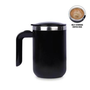 Auto-Stirring Coffee Mug - Black