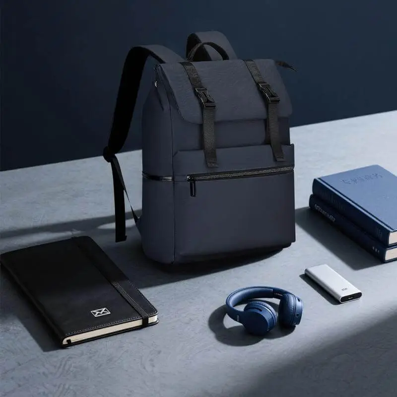 17" Rolltop Backpack - Blue - Image 3