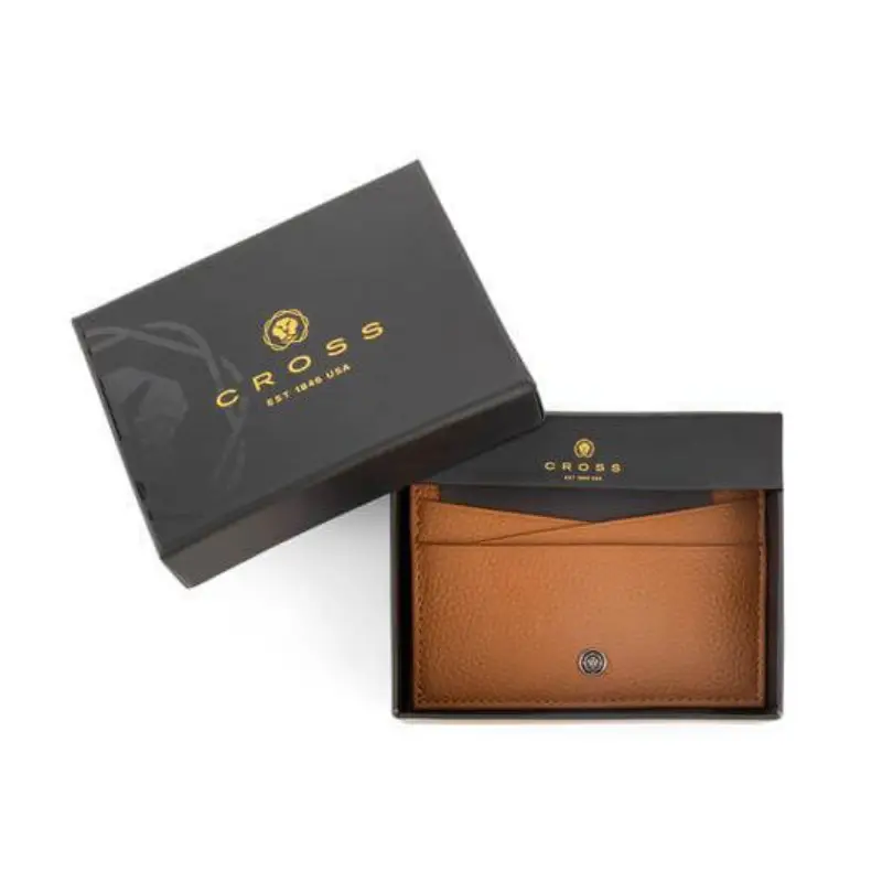 Leather 6CC Zip Card Holder - Image 5