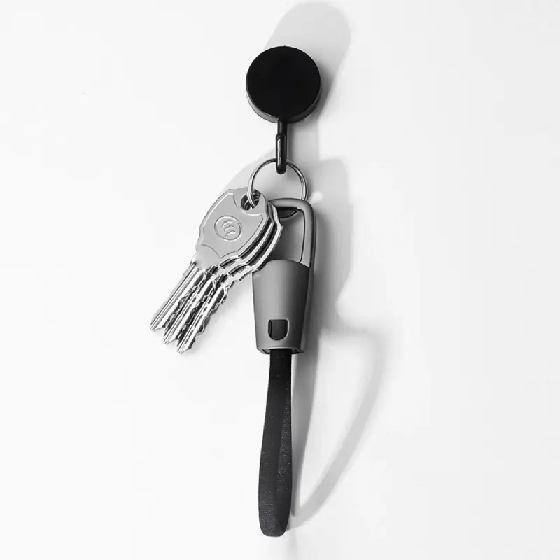 Compact Zinc Alloy USB-C to USB-C Cable with 60W Fast Charging, Data Transfer & Stylish Keychain Design - Image 3