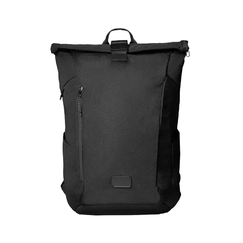 Recycled Ocean Plastic Roll-Up Backpack with Padded Laptop Compartment & Minimalist Design - Image 3