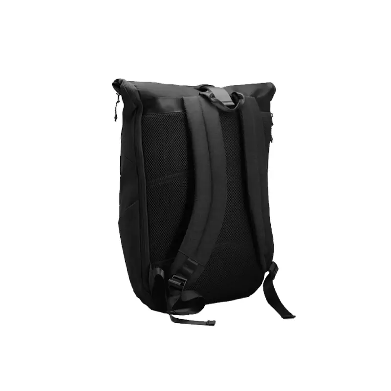 Recycled Ocean Plastic Roll-Up Backpack with Padded Laptop Compartment & Minimalist Design - Image 4