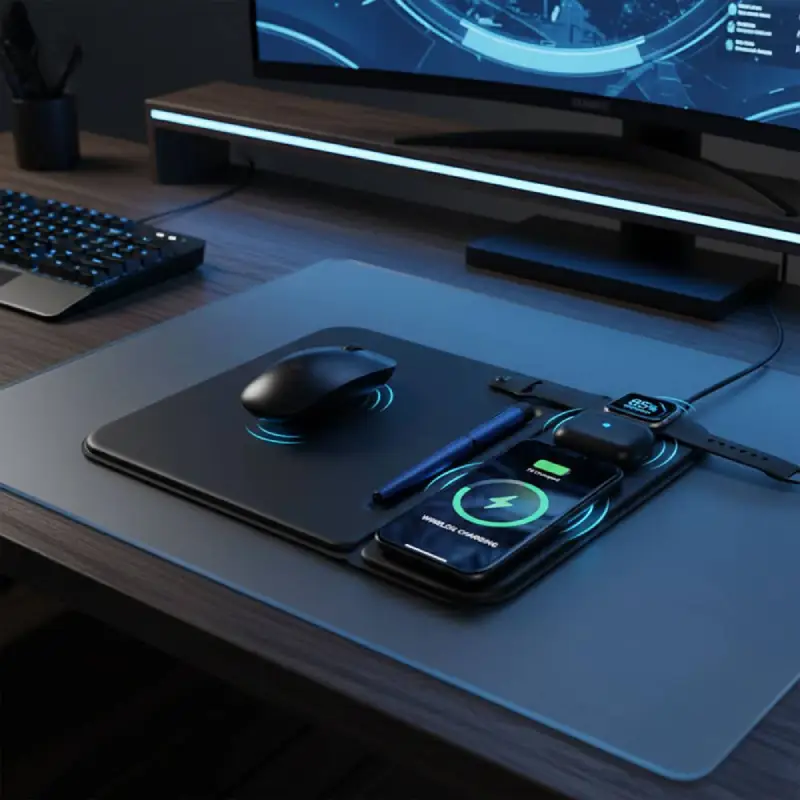 3-in-1 MagSafe Mousepad with Wireless Charging for Mobile Devices - Image 7