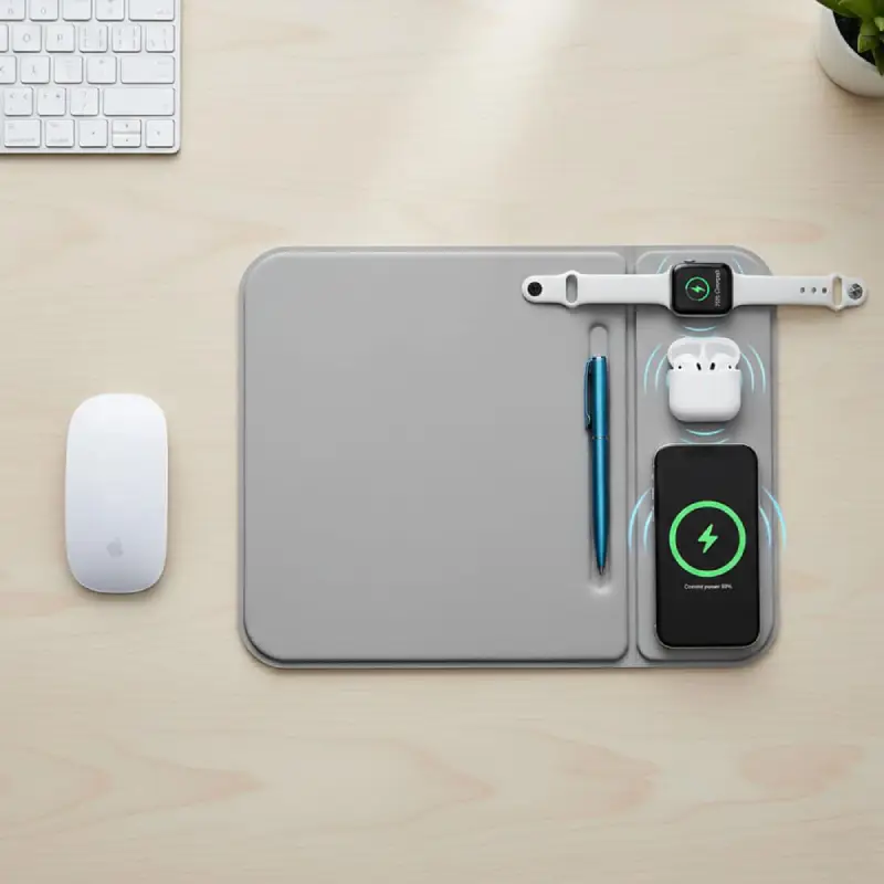 3-in-1 MagSafe Mousepad with Wireless Charging for Mobile Devices - Image 6