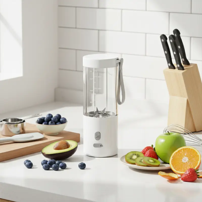 Rechargeable Mixer for Smoothies & On-the-Go Blending with Up to 18 Uses Per Charge 450ML - Image 4