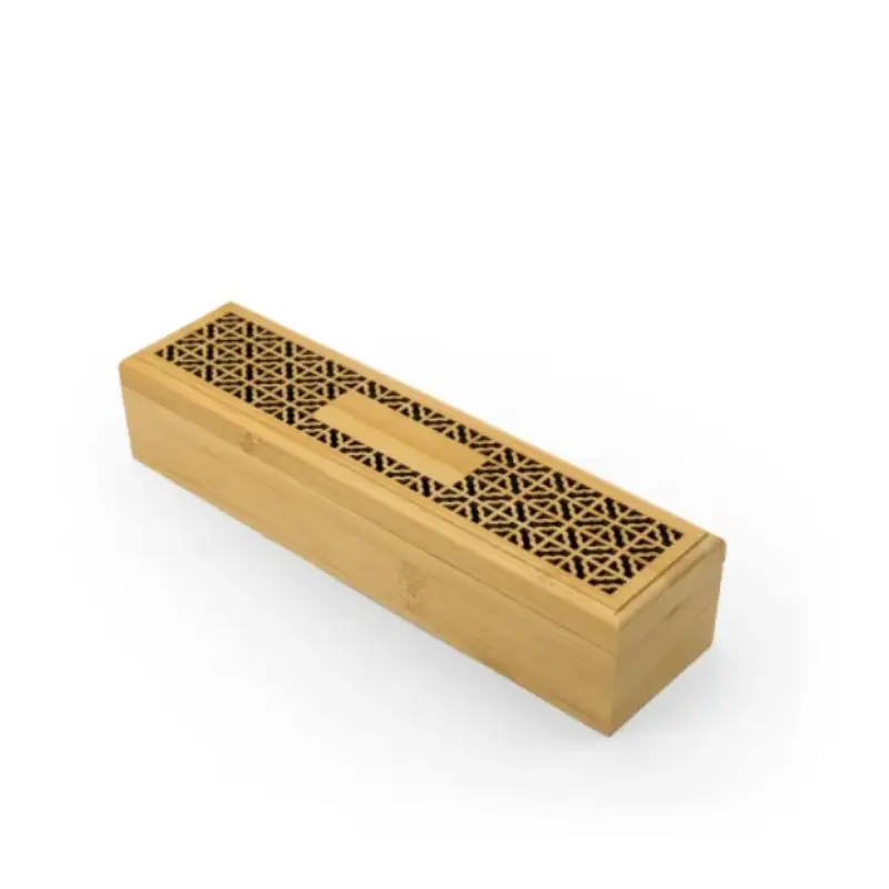 Wooden Incense Burner Holder with Drawer Includes 10 Pcs Oud Sticks - Image 5