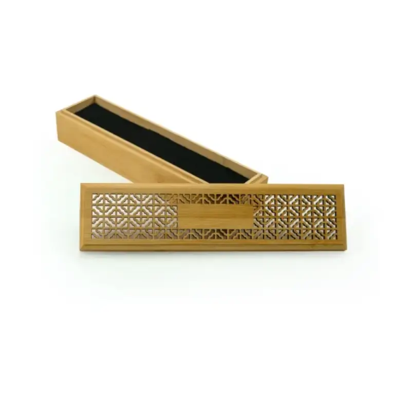 Wooden Incense Burner Holder with Drawer Includes 10 Pcs Oud Sticks - Image 2