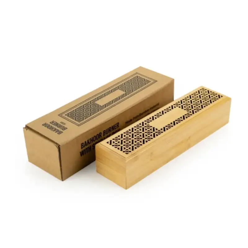 Wooden Incense Burner Holder with Drawer Includes 10 Pcs Oud Sticks - Image 4