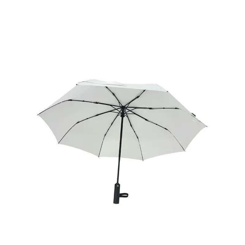 RPET Auto-Open 23" Umbrella with SPF50 UV Protection - White - Image 2