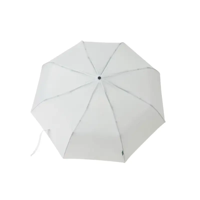 RPET Auto-Open 23" Umbrella with SPF50 UV Protection - White - Image 4