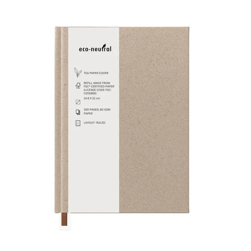 eco-neutral TEA Cover A5 Notebook - Image 3