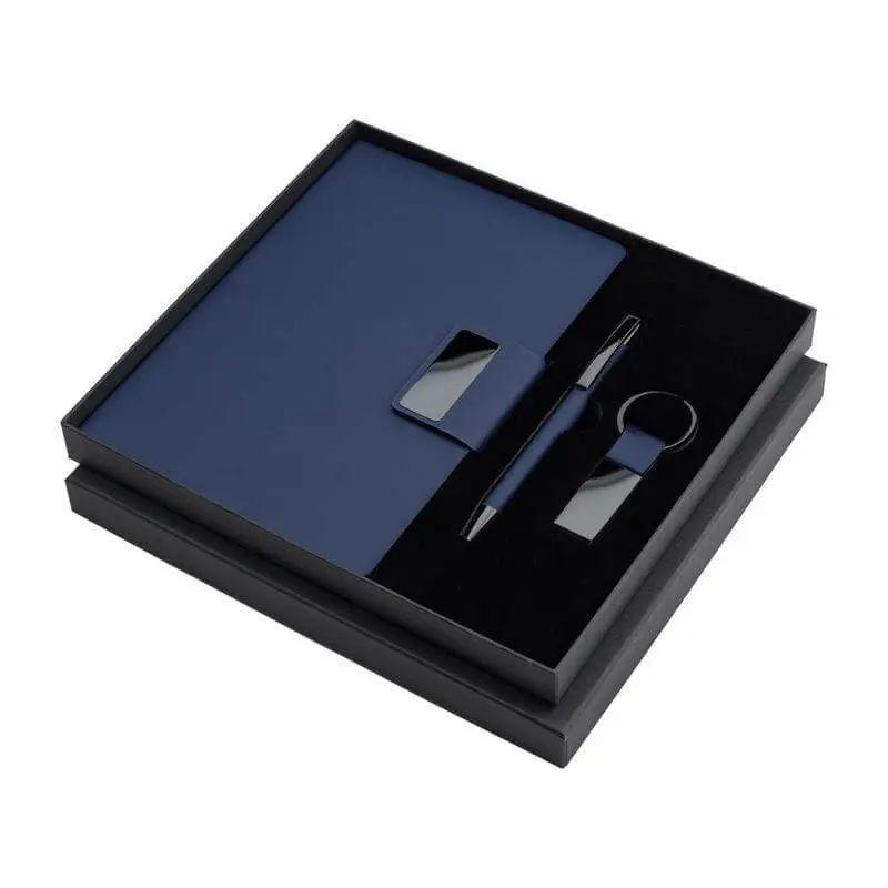 Giftology Set of Notebook, Keychain and Pen - Blue