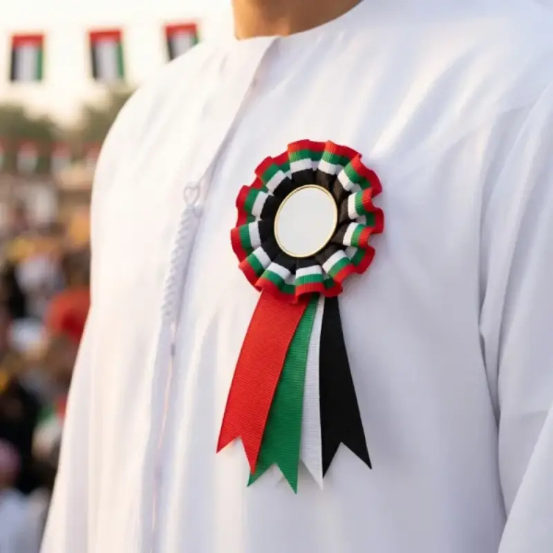 UAE Flag Rosette - Image 3