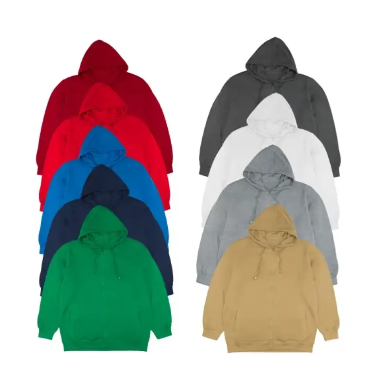 Fleece Hoodies with Zipper in (S to 3XL) Sizes