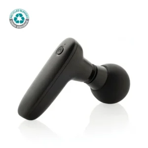 Recycled plastic massage gun, black