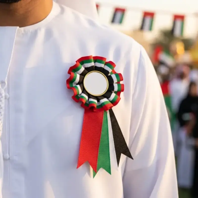 UAE Flag Rosette - Image 2