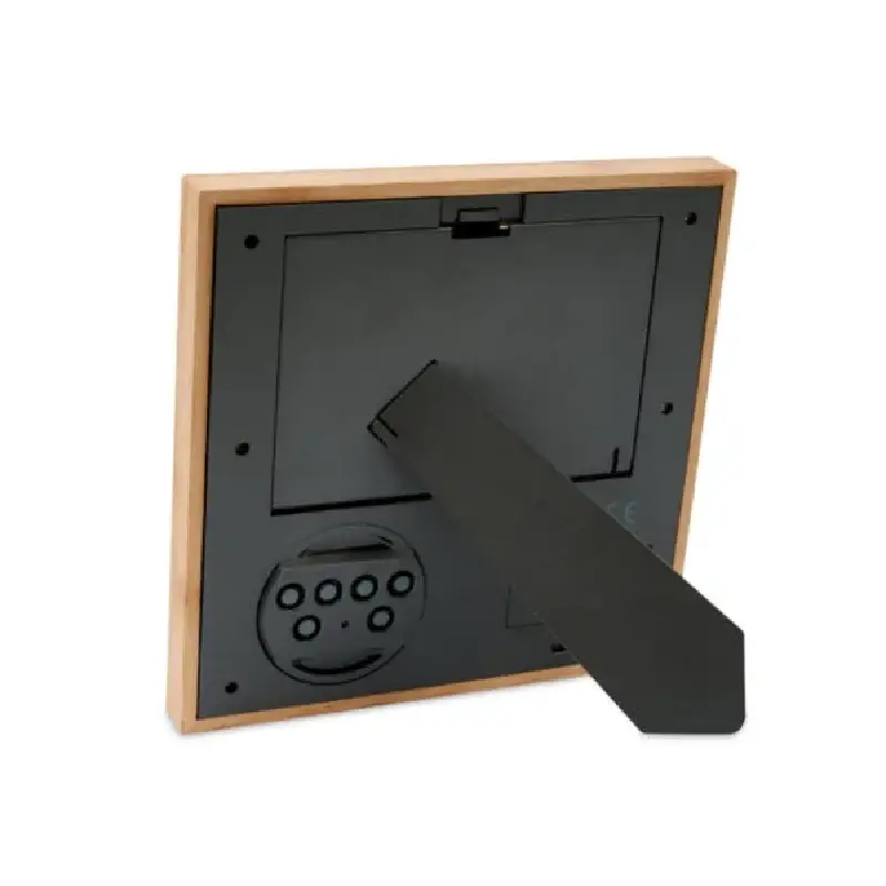 Bamboo Photo Frame with Digital Clock & Weather Station - Image 3