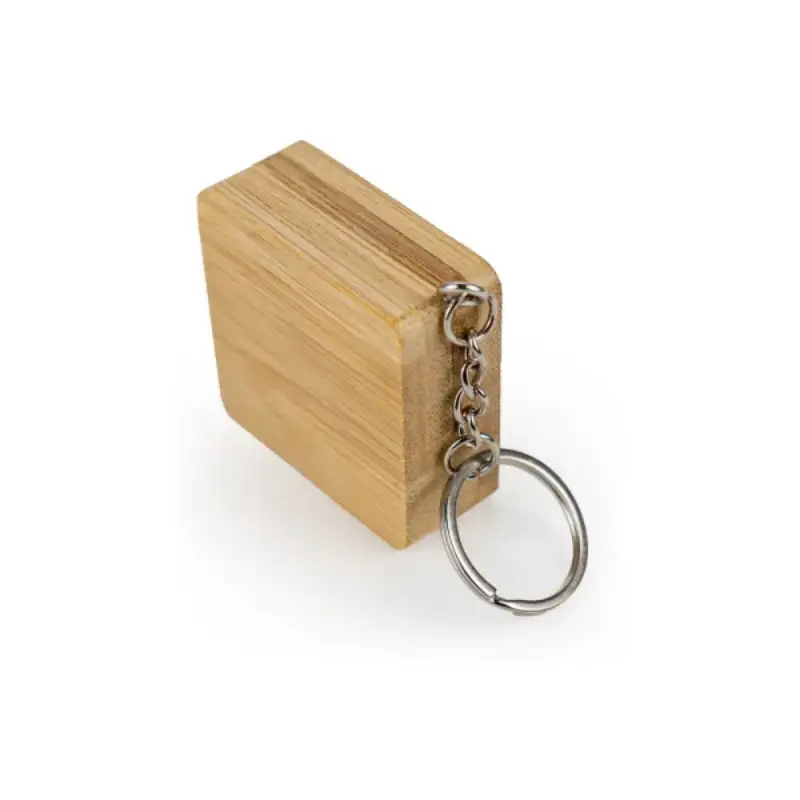 Bamboo Retractable Measuring Tape Keychains - Image 3