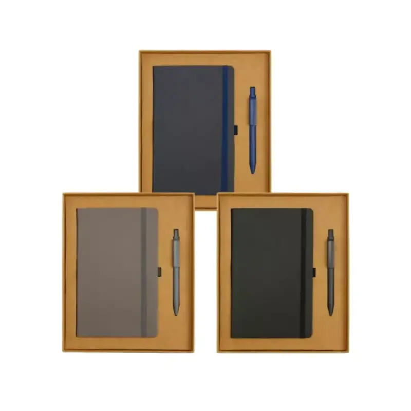 A5 Notebook and Maxema Dot Recycled Pen Italian Gift Sets - Image 6