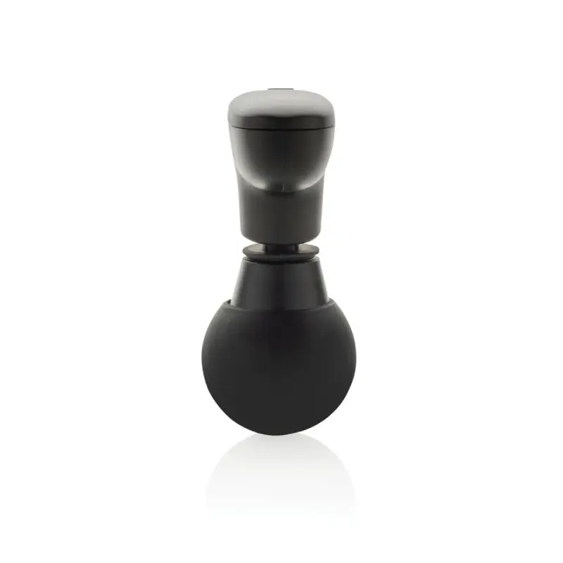 Recycled plastic massage gun, black - Image 3