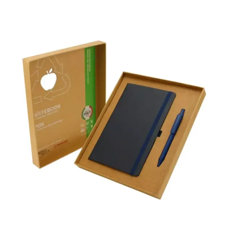 A5 Notebook and Maxema Dot Recycled Pen Italian Gift Sets - Image 2