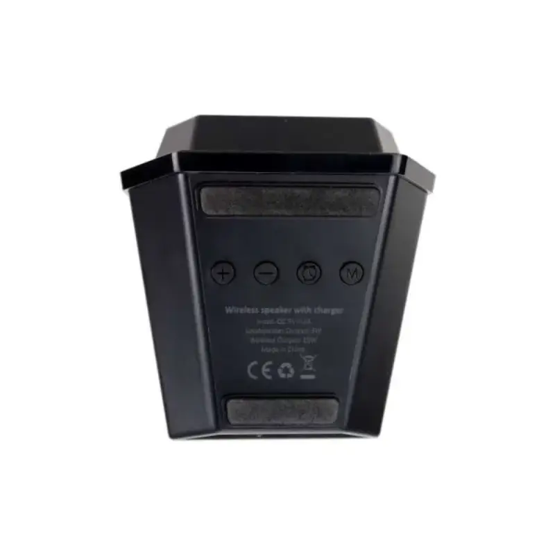 Wireless Charger BT Speaker with Clock & Light-up Logo - Image 5