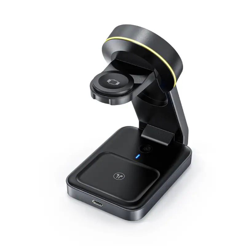 3 in 1 Wireless Fast Charging Station with Ambient Light - Image 4
