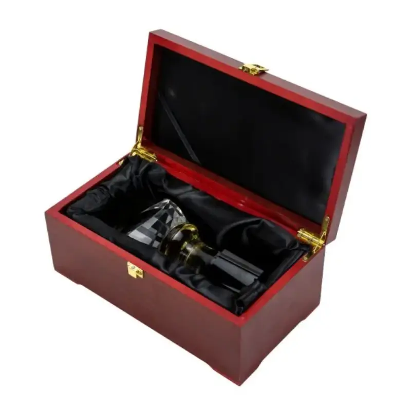 Crystal Glass Trophy in Wooden Box - Image 3