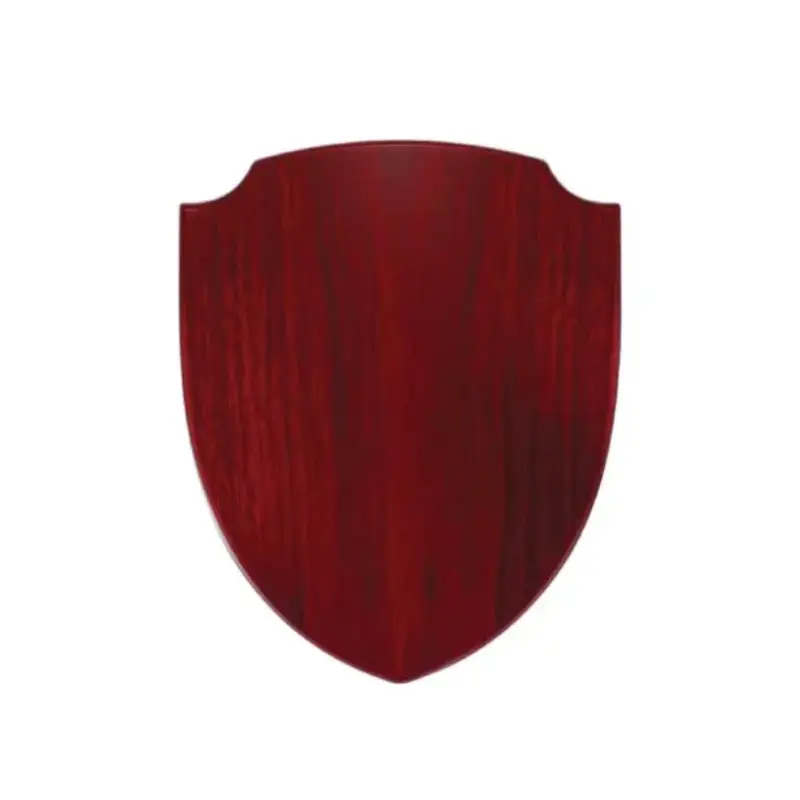 Shield Shaped Wooden Plaque with Box & Golden Aluminium Plate - Image 5