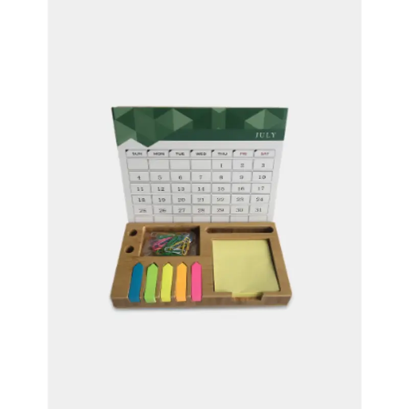Eco-Friendly Bamboo Desktop Organizer - Image 4