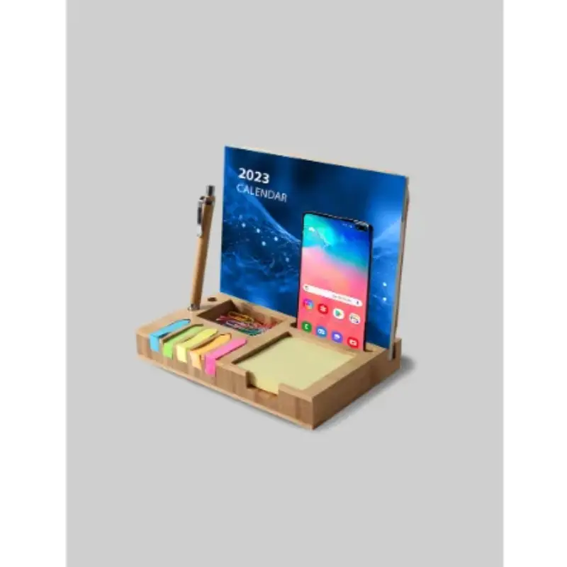Eco-Friendly Bamboo Desktop Organizer - Image 2