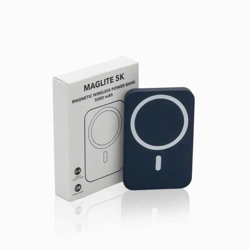 Maglite 5K - 5000 mAh Magnetic Wireless Power Bank - Navy Blue - Image 9