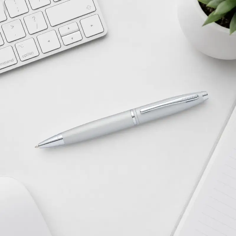Satin Chrome with Polished Chrome Appointments Ballpoint Pen - Image 5