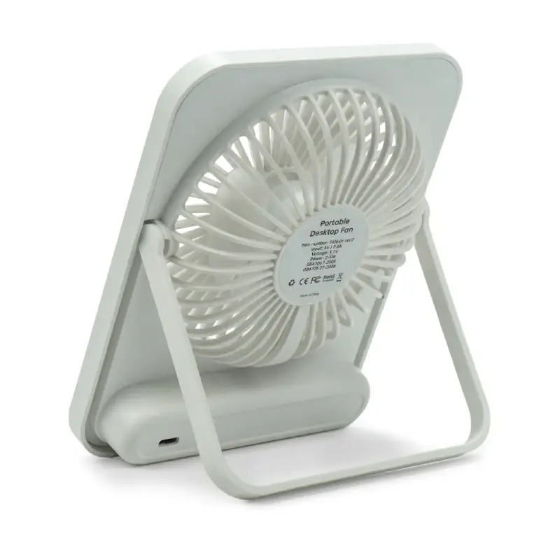 Rechargeable Table-Top Fan with Rotating Desk Stand - Image 5