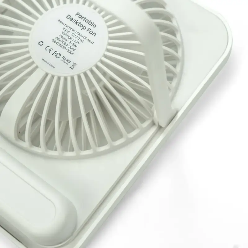 Rechargeable Table-Top Fan with Rotating Desk Stand - Image 6