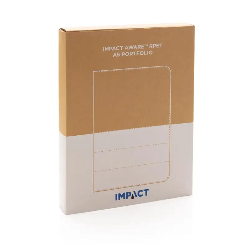 Impact AWARE™ RPET A5 notebook - Navy Blue - Image 9