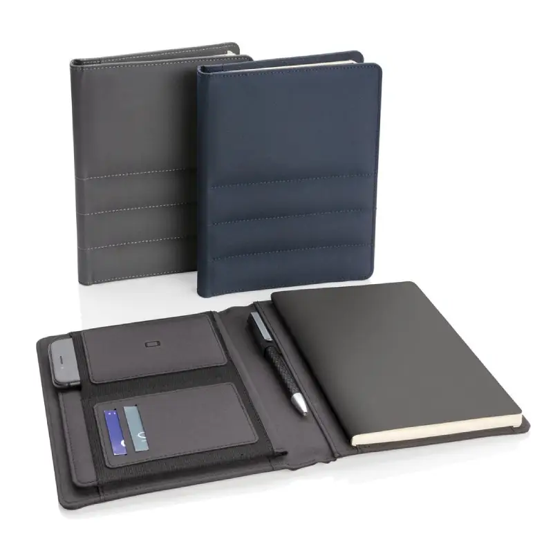Impact AWARE™ RPET A5 notebook - Navy Blue - Image 8