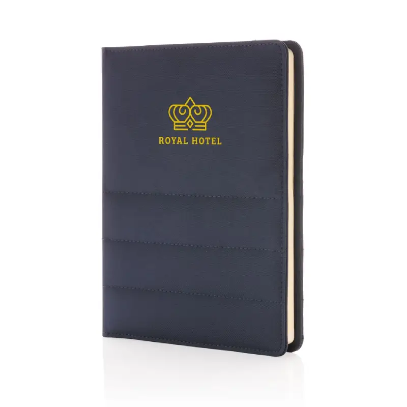 Impact AWARE™ RPET A5 notebook - Navy Blue - Image 7
