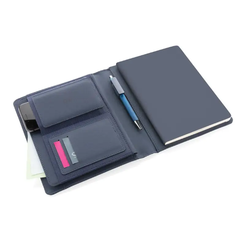 Impact AWARE™ RPET A5 notebook - Navy Blue - Image 3
